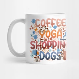 Copy of Coffee Yoga Shopping Dogs in Sunrise Mug